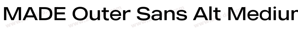 MADE Outer Sans Alt Medium PERSONAL USE字体转换